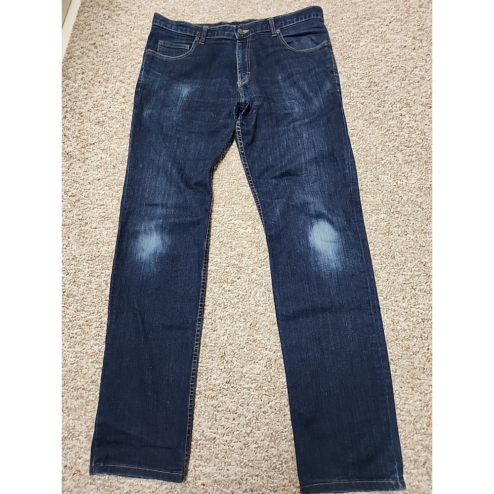 Dearborn Denim and Apparel Jeans Mens 36x34Blue‎ Straight Leg Chicago US Made
